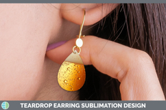 GorgeousTextured Teardrop Earrings design.