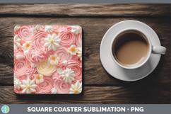 GorgeousTextured Food Square Coaster design.