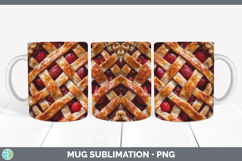 GorgeousTextured Food Mug Wrap design.