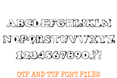 Textured Ink Stamp Font Authentic Vintage Handmade Typeface Product Image 2