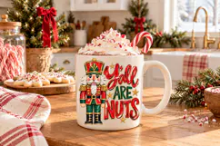 Y'all Are Nuts PNG, Funny Christmas PNG Product Image 4