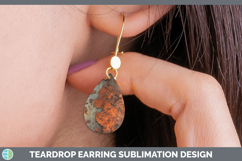 GorgeousTextured Teardrop Earrings design.