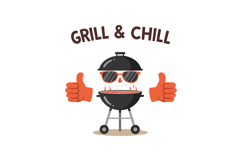 Grill with sunglasses and thumbs up for chill barbecue t shi Product Image 1