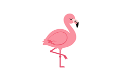 Pink Flamingo Vector Illustration Ideal for T-shirt Prints a Product Image 1
