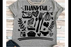 Turkey svg DXF Silhouette Cameo Cricut Thanksgiving icons Product Image 1