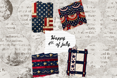 Vintage Americana &amp; Patriotic Digital Paper for 4th of july Product Image 10