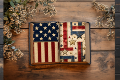 Vintage Americana &amp; Patriotic Digital Paper for 4th of july Product Image 12