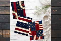 Vintage Americana &amp; Patriotic Digital Paper for 4th of july Product Image 13