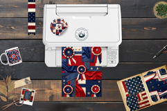 Vintage Americana &amp; Patriotic Digital Paper for 4th of july Product Image 16