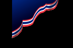 Thai National Flag Day Twibbon Social Media Poster Vector Product Image 2