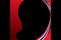 Thai National Flag Day Twibbon Template Background Concept Product Image 2