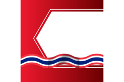 Thai National Flag Day Twibbon Template Background Vector Product Image 1