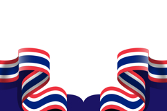 Thai national flag day wave background banner graphic Product Image 2
