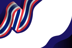Thai national flag day wave background banner isolated Product Image 2