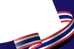 Thai national flag day wave background template concept Product Image 1