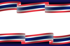 Thai national flag day wave background template graphic Product Image 1
