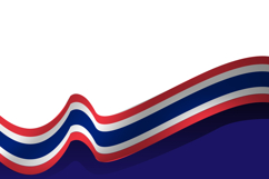 Thai national flag day wave background template poster desig Product Image 1