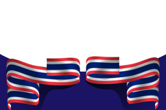 Thai national flag day wave background template poster isola Product Image 1