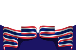 Thai national flag day wave background template poster isola Product Image 2