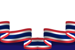 Thai national flag day wave background template poster vecto Product Image 2