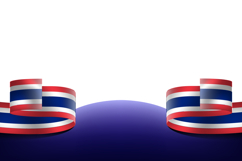 Thai national flag day wave background template vector Product Image 2