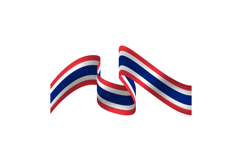 Thai national flag day wave clipart Product Image 1