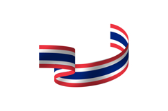 Thai national flag day wave decoration graphic Product Image 1