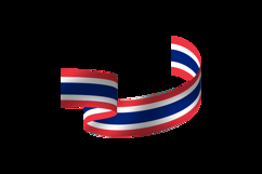 Thai national flag day wave decoration graphic Product Image 2