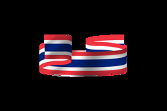 Thai national flag day wave decoration isolated Product Image 2