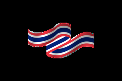 Thai national flag day wave element graphic Product Image 2