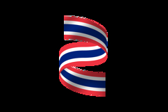 Thai national flag day wave element isolated Product Image 2