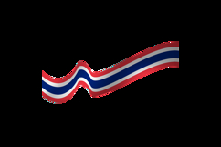 Thai national flag day wave element vector Product Image 2