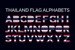 Thaidland flag alphabetic letter mark logos Product Image 3