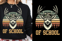 100 Days of School Deer Hunting SVG PNG ,100 Days Of School Product Image 1