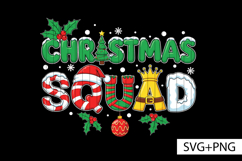 Christmas Squad SVG PNG Santa Elf Family Matching Pajamas Product Image 2