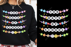 100 Days of School Friendship Bracelets SVG PNG Product Image 1