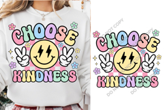 Groovy Smile Face Inspirational Be Kind PNG , Inspirational Product Image 1