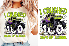 I Crushed 100 Days of School SVG PNG ,100 Days Of School Svg Product Image 1