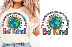 Be Kind Kids SVG, Positive Inspirational Quote PNG Digital Product Image 1