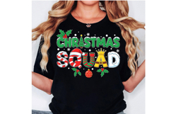 Christmas Squad SVG PNG Santa Elf Family Matching Pajamas Product Image 3