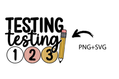 Test Day Png , Don't Stress, Do Well PNG, SVG File Product Image 2