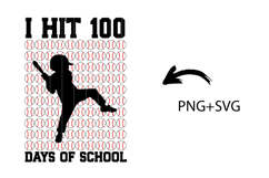 100th Day Balls For Baseball PNG , 100 Days of School Product Image 2