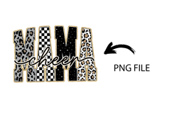 Checkered Coquette Cheer Mom PNG: Cheerleader Team Mom PNG Product Image 2