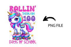 Rollin' through 100 days of school PNG Product Image 2