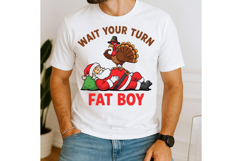 Funny Thanksgiving SVG PNG, Christmas Turkey vs Santa Svg Product Image 4