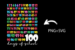 100 Days Math Numbers svg png ,100 Days Of School Svg Product Image 2