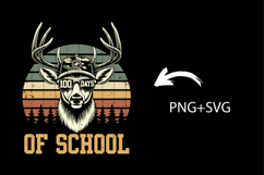100 Days of School Deer Hunting SVG PNG ,100 Days Of School Product Image 2