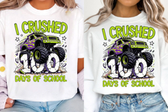 I Crushed 100 Days of School SVG PNG ,100 Days Of School Svg Product Image 3
