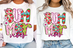 Summer Vibes Strawberry PNG, Retro Floral Beach Svg Product Image 3