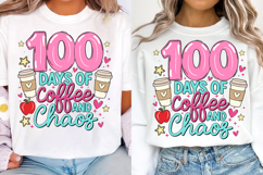 Coffee Lover 100th Day of School Teacher SVG PNG Product Image 3